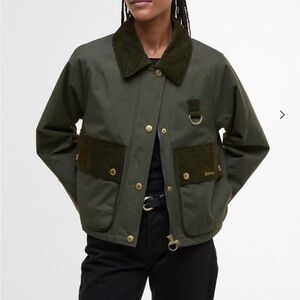 Barbour Women's Dark Green Utility Jacket - Phoebe Casual